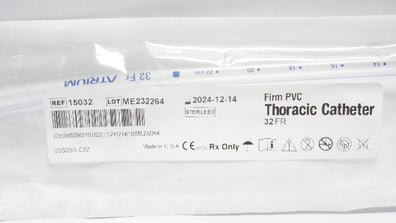 Atrium 15032 Firm PVC Thoracic Cath. Sterile 32 Fr. (x)